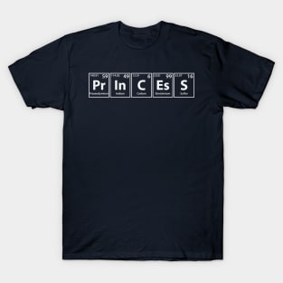 Princess (Pr-In-C-Es-S) Periodic Elements Spelling T-Shirt